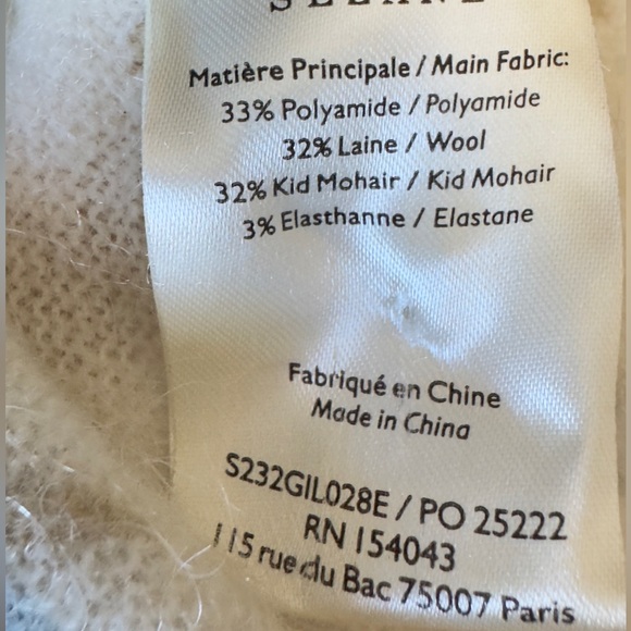 Sezane Nerys Cardigan Blue Floral Sweater. Size Small - Picture 11 of 12